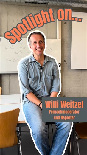Media Entertainment HdM on Instagram: "📹“Spotlight on“ mit dem Kindheitsstar Willi Weitzel. Wie ist er damals eigentlich zum Fernsehen gekommen und was sind seine aktuellen Projekte?🎤 Das und weitere interessante Fakten über sein Leben erzählt er euch in diesem Video😊 Du hast Lust, auch ein Teil des Studiengangs „Media Entertainment“ an der Hochschule der Medien zu werden und vielleicht bald deine Vorbilder aus dem Fernsehen zu treffen? 📎 Dann bewirb dich jetzt noch bis zum 17.12.2025 über d