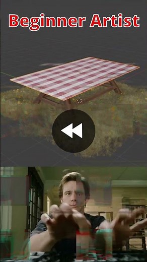 Blender Noob vs Pro: Creating a Table Cloth #blender #blendertutorial #blendercommunity #blender3d