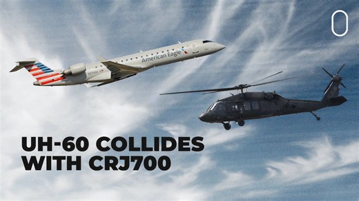 American Eagle CRJ700 Collides Mid-Air With US Army Helicopter