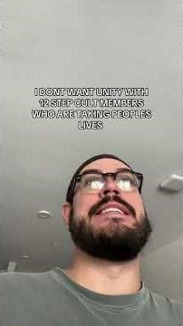 I don’t want unity with 12 step cult members