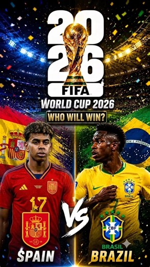 World Cup 2026 final #brazil #spain #football