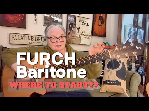 Easy View ** Furch Baritone Guitar Blue ** How To Tune / Chords ** Comparison #guitar