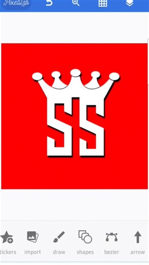 SS logo design in pixellab #logo #logo #3dcompositing #logodesign #art #tshirtdesign