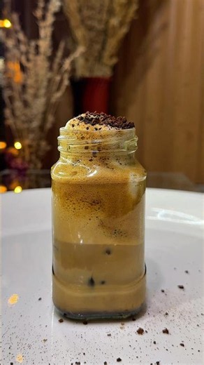 Shake and sip coffee jar #coffee #shake #dalgona #asmr #recipe