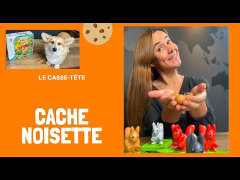 Cache Noisette XXL🐿 ! L'adorable jeu de logique dès 6 ans. Casse - tête en format hors norme