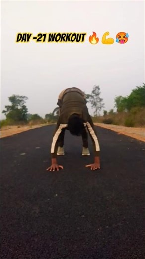 Day 21 – Beast Mode On 🔥💪 #Day21 #WorkoutMotivation #FitnessJourney #NoExcuses #RoadWorkout