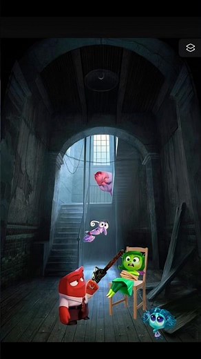 When anger threatens disgust 😨 | Inside out #disney #cartoon #anger #disgust #insideout2