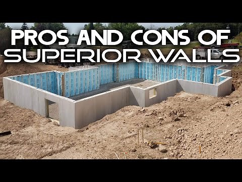 PROS AND CONS OF SUPERIOR WALLS // Precast Foundation Walls // Superior Walls Overview //