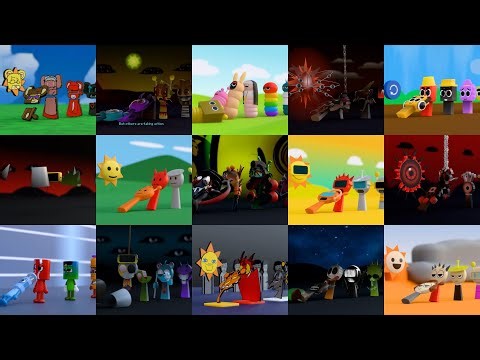 Sprunki but Domino Effect | Compilation #14