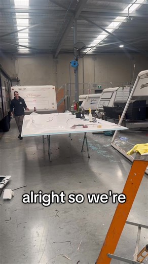 Timber frame to composite roof panel conversion on a 1993 model caravan 👌👌 #repair #roof #caravan #workshop #silicone #factory | Affordable Caravans - Service & Repairs