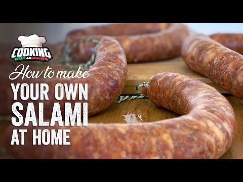 How to MAKE ITALIAN SALAMI at home using basic ingredients! by Cooking with an Italian.