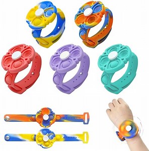 Fidget spinner pop Toy band Bubble Rotatable Wristband Fidget Stress Relief  | eBay UK