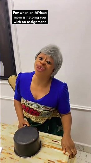 Pov when your African mom is helping you with an assignment #assignmentstress #relatable