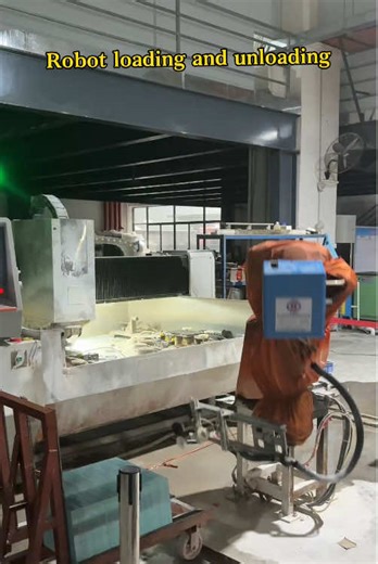 Robot loading and unloading#industry #machine #robot #automation