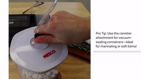 NESCO® VS-12 Deluxe Vacuum Sealer & 100 Pre-Cut Bags Bundle, Heavy-Duty Food Sealer Kit with 50 Quart   50 Gallon Bags for Meat Storage, Meal Prep & Sous Vide