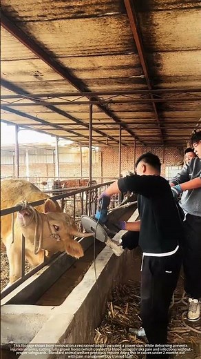 HORN REMOVAL GONE WRONG | The Hidden Risks of Adult Cattle Dehorning