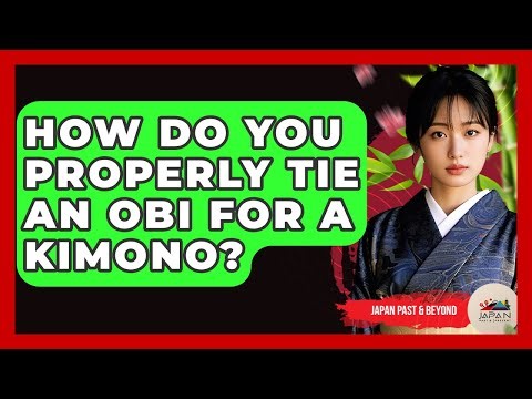 How Do You Properly Tie An Obi For A Kimono? - Japan Past and Present