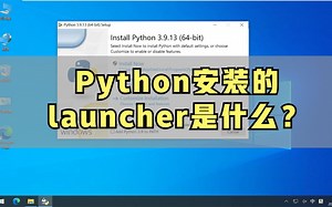 python安装时的选中的launcher是什么？