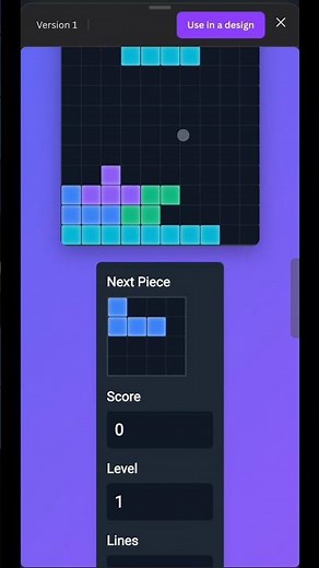 Tetris code with Canva #canva