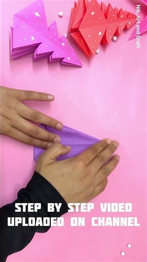 Easy Origami Christmas Tree 🎄 | DIY Paper Christmas Decoration #origami #diy #shorts #papercraft