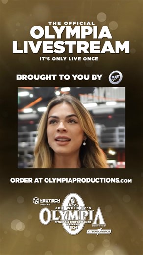 The time is NOW🚨 Hear from Elisa Pecini about this year's 60th #MrOlympia Are you ready for the Lunsford-Choopan rematch? Can CBUM win again? Don’t miss the best of the best as they look to make history in Vegas. Watch the official LIVE stream of the 60th Olympia Weekend!!!!Click the link in bio or Order NOW at OlympiaProductions.com - so you won’t miss any of the action. From the Press Conference all the way to the crowning of 11 Olympia champions!! Oct 10-13th. This year’s Olympia Livestream 