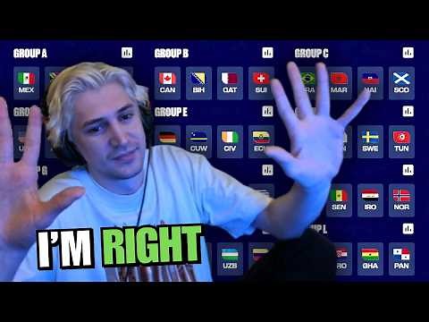xQc Bracket Challenge | FIFA World Cup 2026