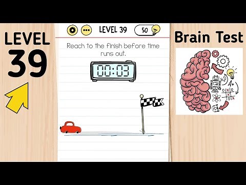 Brain Test Level 39 Reach To The Finish Before Time Runs Out.