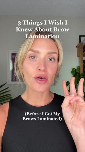 Thinking about getting your brows laminated? Here's what you need to know 💫 #greenscreen #brows #eyebrows #lamination #browlamination #venice #losangeles