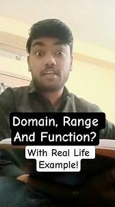 Domain, Range & Function Explained in 2 Minutes (Real Life Example) 🔥 #shorts #explore #maths