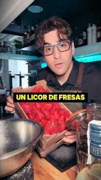 ⚠️ ¡CUIDADO CON EL LICOR DE FRESAS CASERO! Es peligroso y te volverás adicto… #shorts #bartender