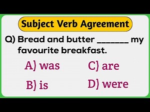 Subject-Verb Agreement | English Grammar Quiz | Important Questions | Mock Test | #competitiveexams