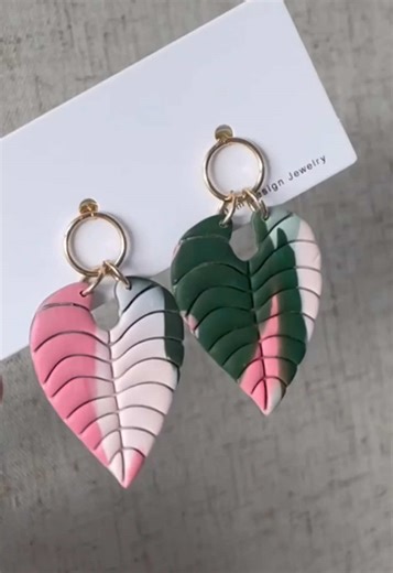 Creating Stunning Spring Leaf Earrings with Polymer Clay
