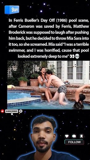 Ferris Bueller’s Pool Scene Went Completely Off Script 😳🏊‍♀️