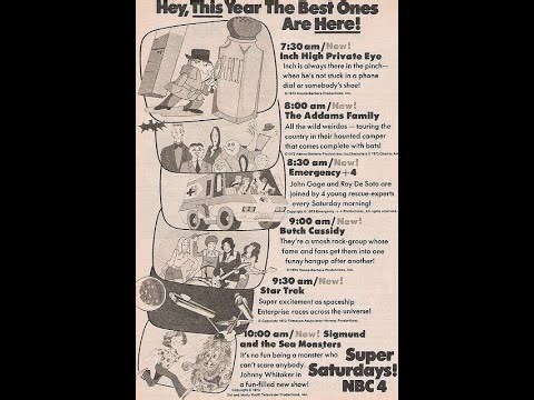 NBC Saturday Morning 1973 Lineup Promo (for ‪@Sundancekid4‬)