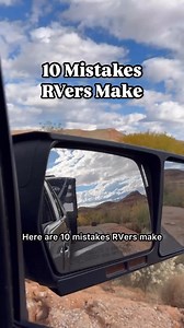 10 mistakes RVers make! We’ve made some of these for you so you don’t have to! 😅 Trust us, the last one is humiliating and we want nothing more than to spare you from making this mistake! 😳 Some additional info for 1 - turning the 💦water off when you leave, if you’re using your water pump, turn it off before you leave. If you’re hooked up to city water, shut the water off at the spigot. Okay, here’s what happened for the last one. 🫣 We had stayed at a full hookup campground the day before an