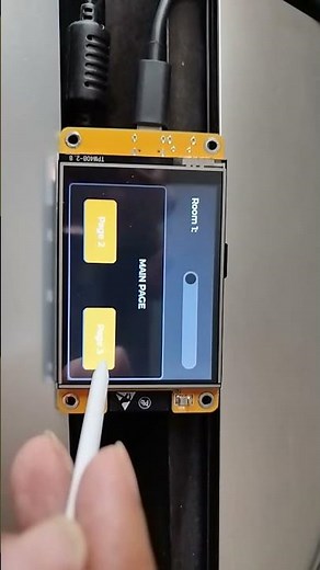 LVGL ESP32 Navigate between screens using Buttons (Tutorial Link In Description for Beginners)