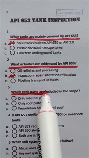 api 653 test yourself