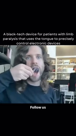 AI • Artificial Intelligence • Tech on Instagram: "Sensor Technology: Electrodes: Implantable or non-invasive electrodes can be used to detect subtle tongue movements. Magnetic Resonance Imaging (MRI): Advanced MRI techniques can track tongue position and movement in real-time. A black technology tool for patients with limb paralysis, which can precisely control electronic devices with the tongue  Kindly DM for credit or remove 欄"