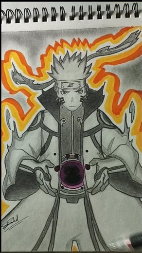 draw naruto🔥#anime#naruto #narutoshippuden #drawing