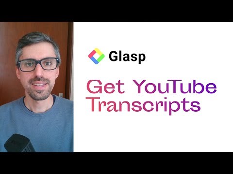 Extract YouTube Transcripts Instantly with Glasp