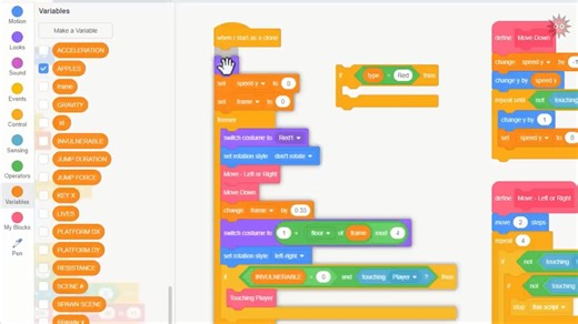 🦔🛸 How to code ＂Spiky＂ 🛸🦔 ｜ Scratch Platformer Tutorial e15