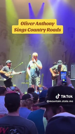 Oliver Anthony suprises crowd during The Davisson Brothers Band performance of Country Roads! #wvstatefair #countryroads #westvirginia