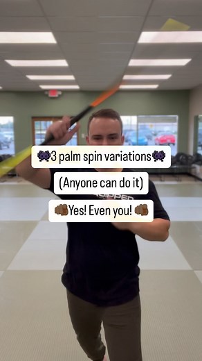 👾 3 Palm Spin Variations!👾 • Palm spins are great for personal tricks or for your students. Once you can palm spin, there’s a number of variations you can get pretty quickly! Pick one of these and give it a try! • 1. 360 Spin 2. The Matrix 3. The Reverse Palm Spin • #palmspin #bo #staff #movement #thematrix #360 #reverse #kakashi #cosplay #anime #goku #gambit #theequippedhq #cekarate #1stphorm #karateschool #karate #tkd #lightsaber #starwars #blackbelt | Reid Presley