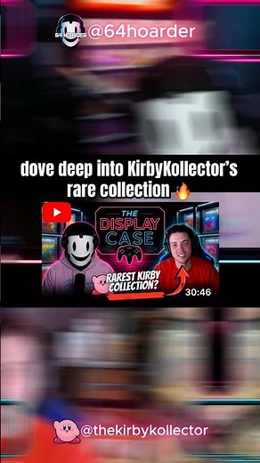 New vid with KirbyKollector is up! Diving deep into his rare Kirby collection #kirby #nintendo64