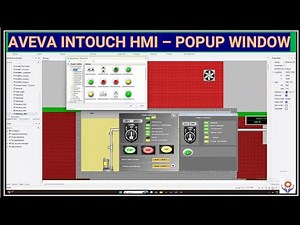AVEVA InTouch HMI - Popup Windows | Create new Popup window | faceplate #scada #hmi #aveva #plc