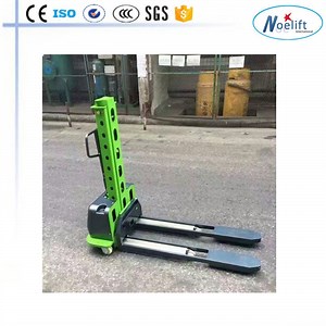 [Hot Item] 500kg Self Loading and Unloading Lift Semi Electric Stacker Mini Stacker for Work