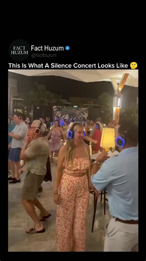 Fact Huzum on Instagram: "People dancing in total silence looks strange until you realize the genius behind it 🔕🎧 Silent parties use wireless headphones to broadcast multiple music channels at the same time, letting every person choose exactly what they want to hear while standing in the same room. No huge speakers. No noise complaints. No distorted sound. Just crystal-clear audio directly to each listener. It also solves one of nightlife's biggest problems, which is sound control. Resorts, ho