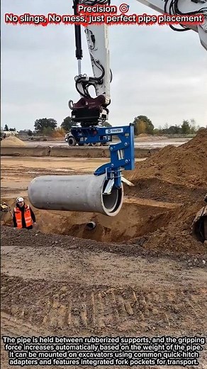 Precision 🎯 | No slings, no mess, just perfect pipe placement