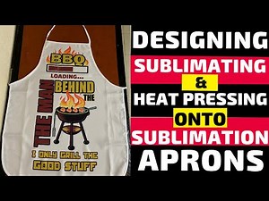 Sublimating and Heat Pressing onto Sublimation Aprons