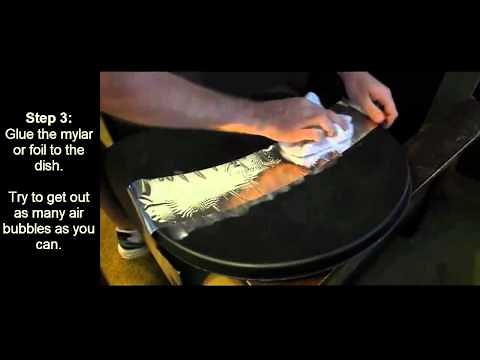 Making a Parabolic Mirror the Cheap Way.